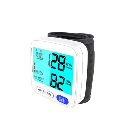 180bpm Household Blood Pressure Monitor Removable Battery ABS Wrist Device
