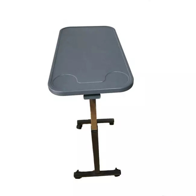 Plastic Steel Overbed Table Medical Rolling Over Bed Hospital Stand Adjustable Desk Powder Coated