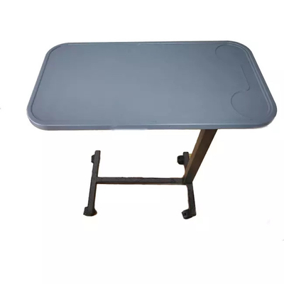 Plastic Steel Overbed Table Medical Rolling Over Bed Hospital Stand Adjustable Desk Powder Coated