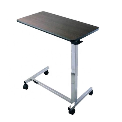 71.5cm Detachable Height Adjustable Hospital Bed Table Disabled Overbed Desk On Wheels