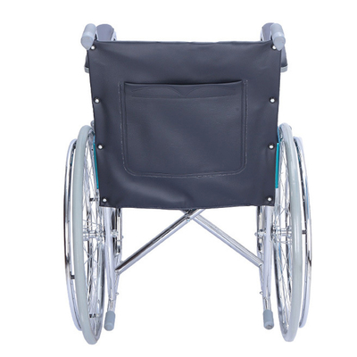 Chromed Foldable Light Collapsible Wheelchair Hospital Steel Commode