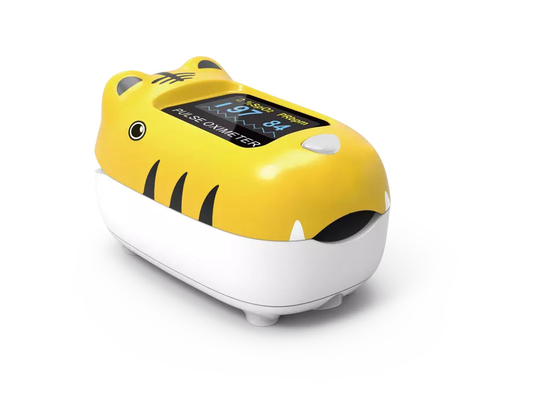 Tiger Plastic Pediatric Finger Pulse Oximeter Infant Home Saturation Monitor