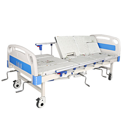 Hospital Nursing Bed Manual 2 Crank ABS Multi-function Bed 200kg Load CE Approved