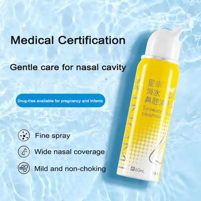 Baby Rhinitis Electric Nasal Irrigation System 60ml Washer Spray Sea Salt Water Care Cleaner