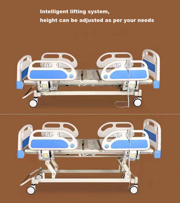 Electric Hospital Nursing Bed 3 Function ABS Headboard Endboard 200KG Load