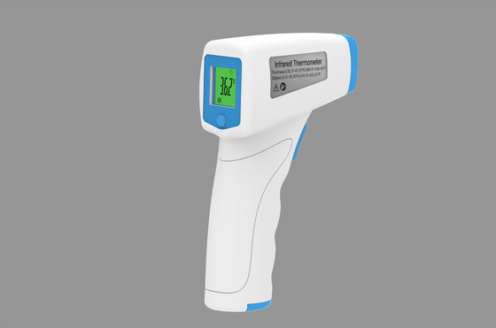 Plastic LCD Medical Forehead Thermometer 15cm Laser