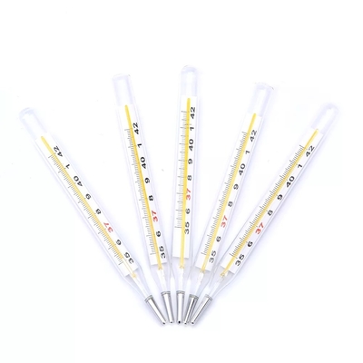 Axillary Household Digital Thermometer 42c , 32c Medical Mercury Glass Thermometer