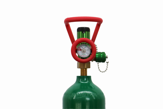 Green Portable Oxygen Regulator PC Integrate Cylinder Valve