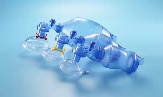 PVC SEBS Self Inflating Manual Resuscitator , 60 Cmh2o Silicone Manual Resuscitator