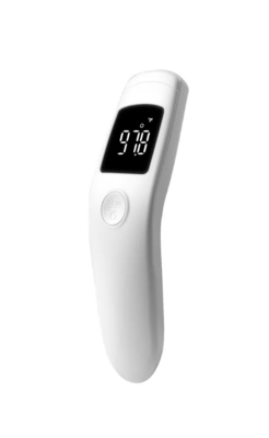 Infrared LCD Forehead Non Contact Thermometer , ABS No Touch Infrared Forehead Thermometer