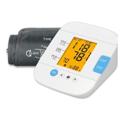 Non Backlight Household Blood Pressure Monitor Electronic 180 Bpm Cuff Machine