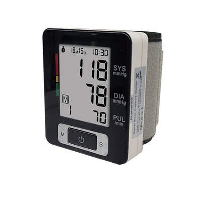 Home Use LCD Wrist Bp Apparatus 40 Bpm Blood Pressure Machine