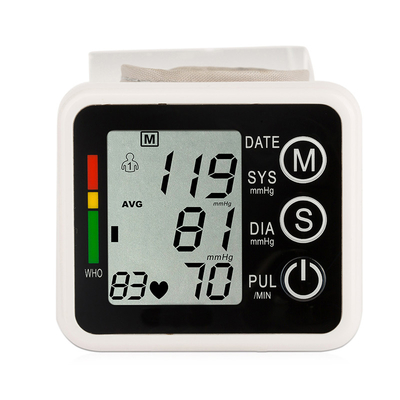 ABS Household Blood Pressure Monitor Wrist 40 Bpm Automatic Bp Apparatus