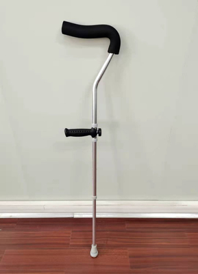 Anti Sliding Ergonomic Elbow Crutch Adjustable , Aluminum Cane Walker Crutches