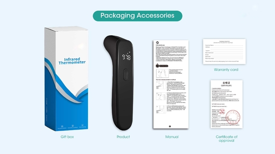 Portable LED Non Contact Forehead Infrared Thermometer 5cm Temperature Gauge
