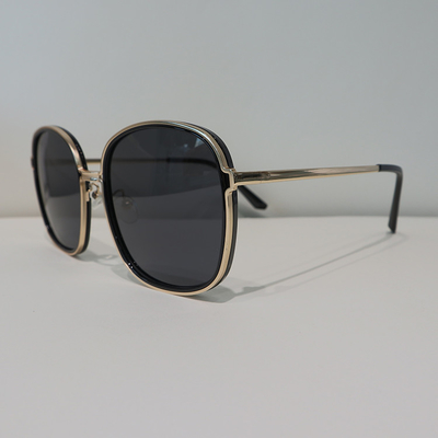 TR90 Gold Unisex Polarized Sunglasses PC Black Anti Reflective