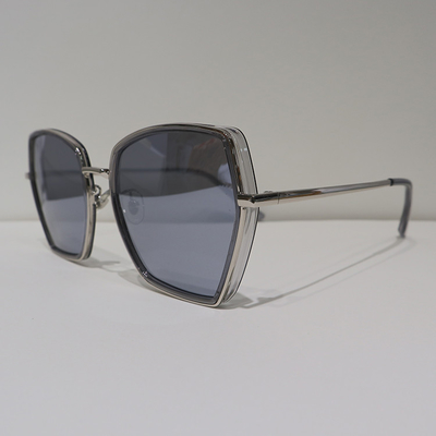 Butterfly Anti Reflective Sunglasses Transparent , 147mm Women Polarized Sunglasses