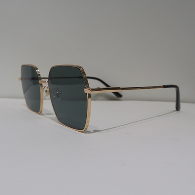 Green Retro Square Polarized Acetate Sunglasses PC Anti Glare Coating