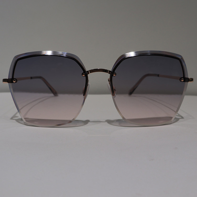 Oversized Polarized Sunglasses Butterfly Shape , Polygon Anti Glare And Polarized Sunglasses