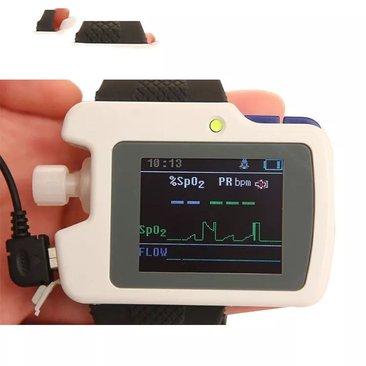 PC Spo2 Overnight Pulse Oximetry Sleep Apnea Plastic At Home Pulse Ox Monitor