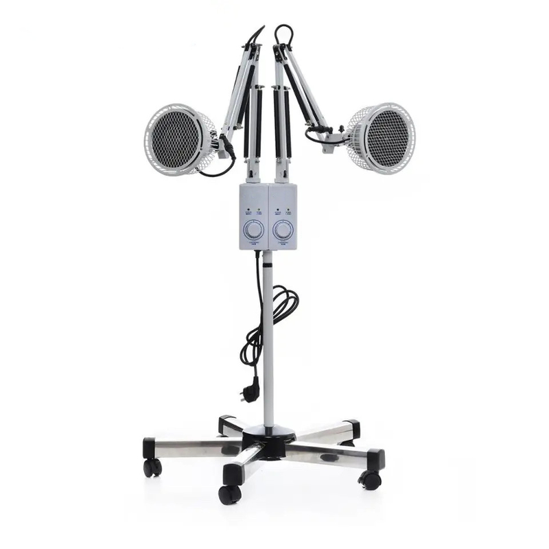 Double Head TDP Floor Standing Infrared Heat Lamp Electromagnetic Apparatus Arm Pain Relief