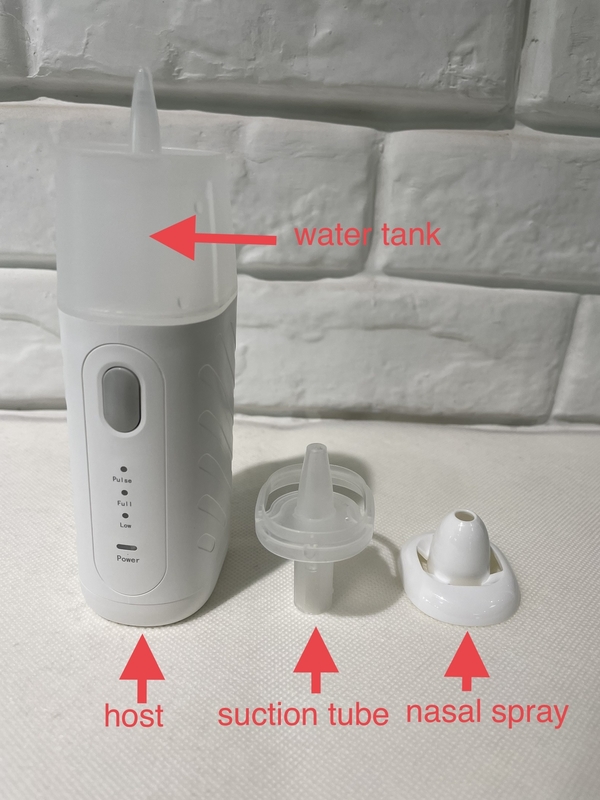 Portable Aerosol Nasal Irrigation System With 3 Pressures 15ml USB For Sinus Relief