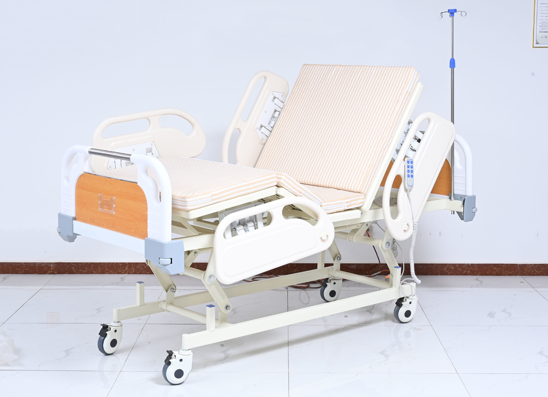 Electric 3-Function Hospital Bed Height Adjustable 440-700mm ABS Headboard Footboard