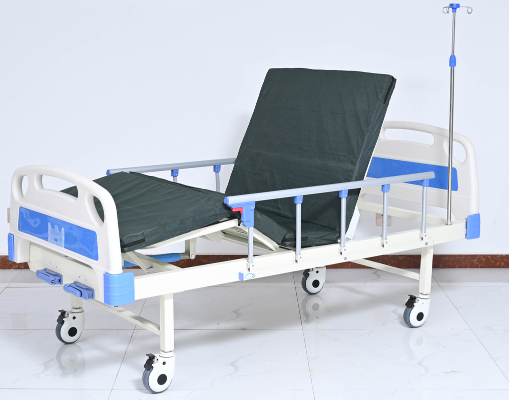 3 Invisible Crank Hospital Nursing Bed Manual ABS 3 Function 200KG Load CE