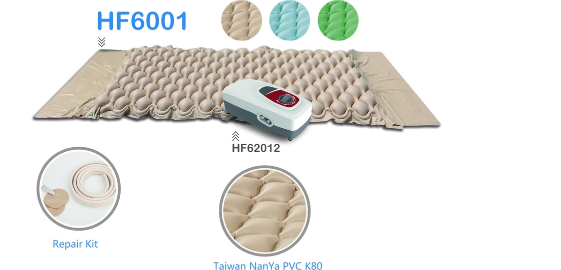 220v PVC Medical Air Mattress , 2.5" Bubble Pad Mattress
