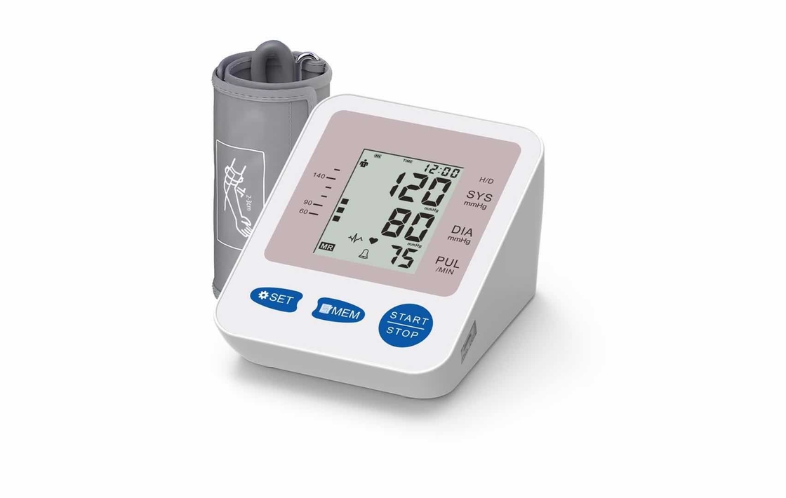 40 To 180 Bpm Upper Arm Electronic Blood Pressure Monitor LCD For Home Use