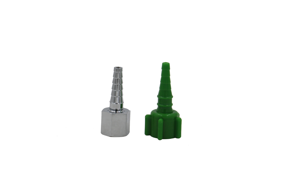 Green 4 Lpm Oxygen Concentrator Christmas Tree Adapter Plastic Oxygen Nipple Nut