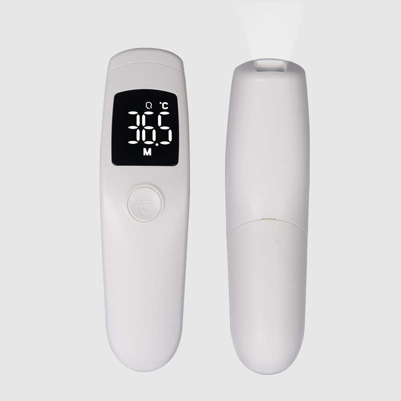 Infrared LCD Forehead Non Contact Thermometer , ABS No Touch Infrared Forehead Thermometer