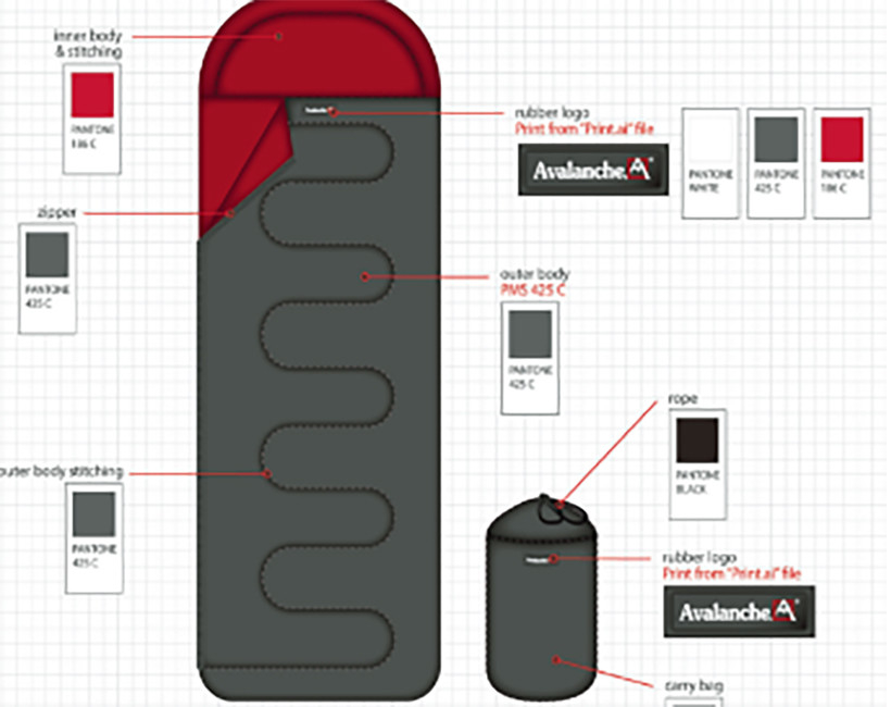190t Adults Ultralight Camping Sleeping Bag , 200gsm Single Envelope Sleeping Bag