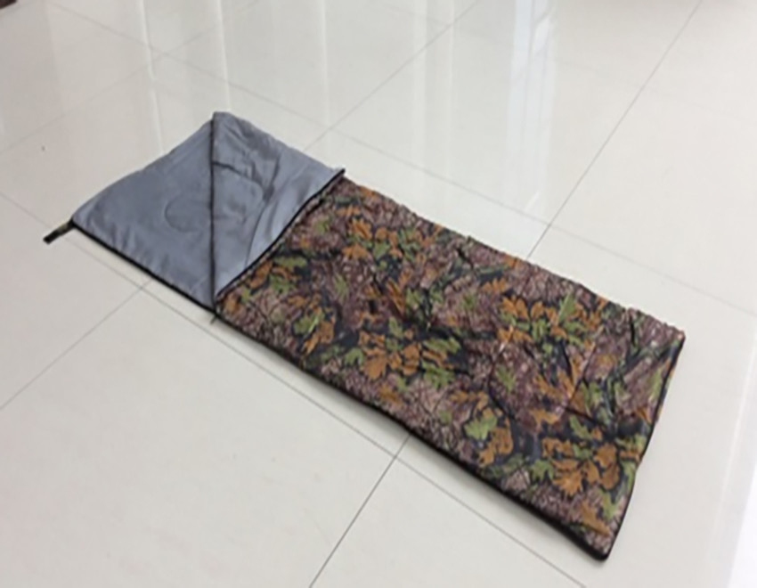 170t Envelope Folding Outdoor Sleeping Bag Terylene Camouflage Cloth Outdoor Sporting Equipment