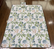 210d 80g Foldable Waterproof Picnic Blanket Polyester Printing Outdoor Beach Mat