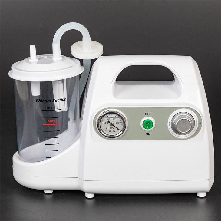 18 Lpm 1000ml Portable Phlegm Suction Machine , 50hz Suction Apparatus Machine