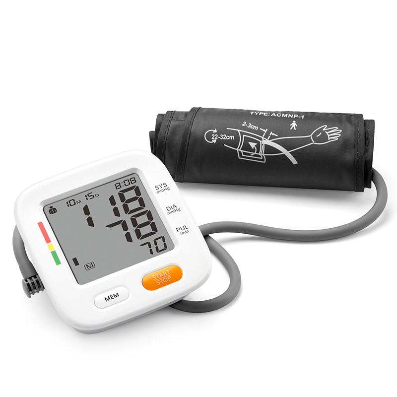 Electronic LCD Upper Arm Blood Pressure Cuff 40 Bpm Machine Digital