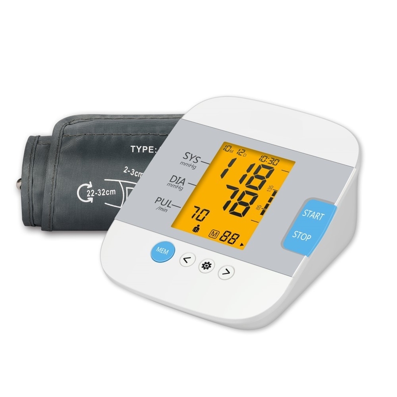 Non Backlight Household Blood Pressure Monitor Electronic 180 Bpm Cuff Machine