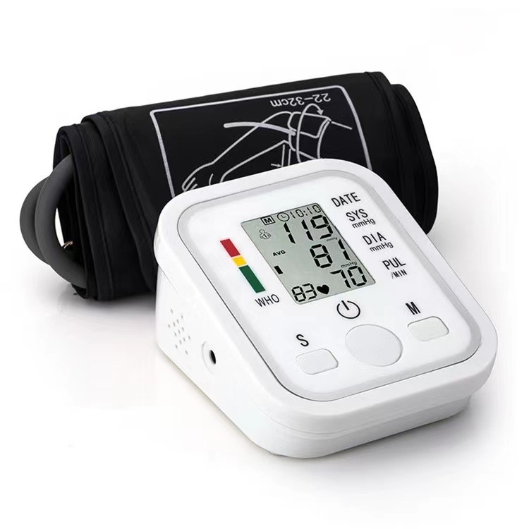 6v Household Blood Pressure Monitor ABS Plastic LCD Cuffs For Home Use