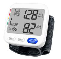 180bpm Household Blood Pressure Monitor Removable Battery ABS Wrist Device