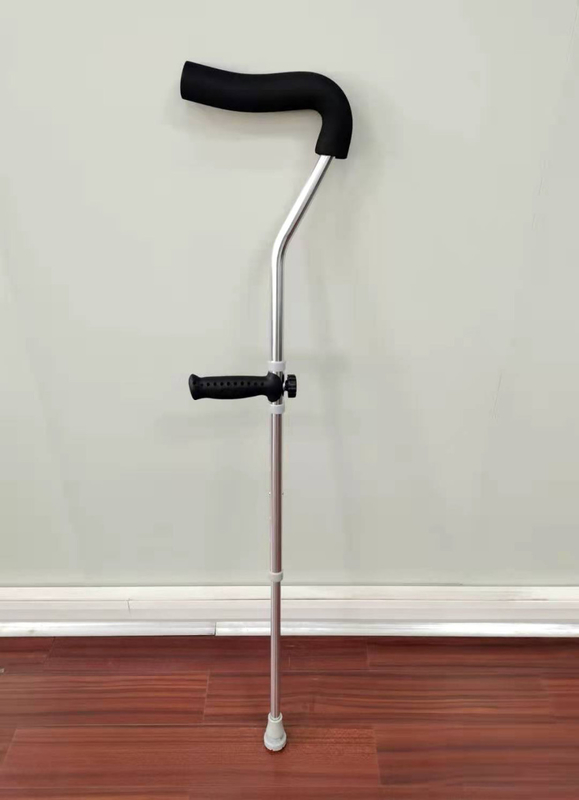 Anti Sliding Ergonomic Elbow Crutch Adjustable , Aluminum Cane Walker Crutches