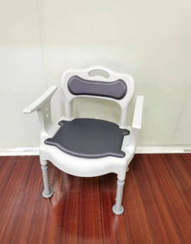 Removable Plastic Commode Chair For Elderly Ergonomics Shower Chair Toilet Seat