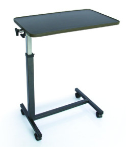 Waterproof Detachable Adjustable Overbed Table , Metal Overbed Table With Castors