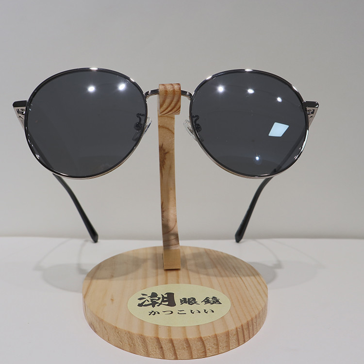 Round Anti Reflective Sunglasses Silver Mirror Polarized PC